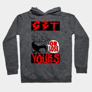 Goku’s Gothic Triumph: A Heavy Metal Design Hoodie